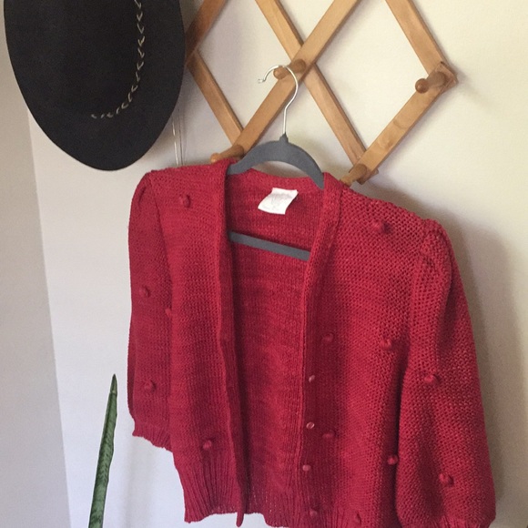 VINTAGE Vera daPozza Italian Crop Cardi - Picture 3 of 8